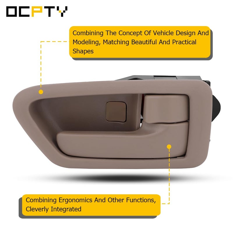 OCPTY Door Handles Interior Front Rear Driver Passengere Side Replacement fit 1997-2001 for Camry Inside Door Handles Texture Beige(4pcs) - Image 4